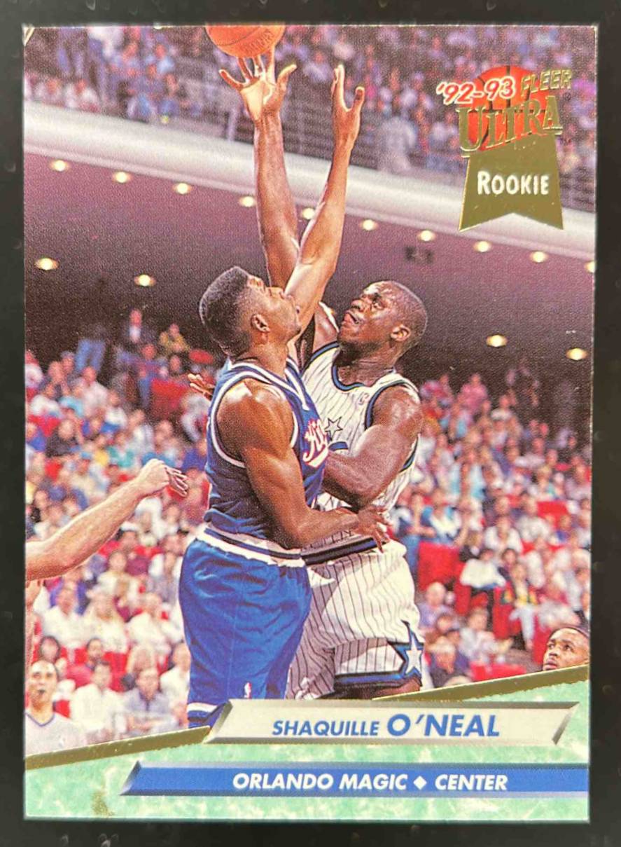 Card image for 1992-93 FLEER ULTRA SHAQUILLE O'NEAL #328 RC ROOKIE ORLANDO MAGIC