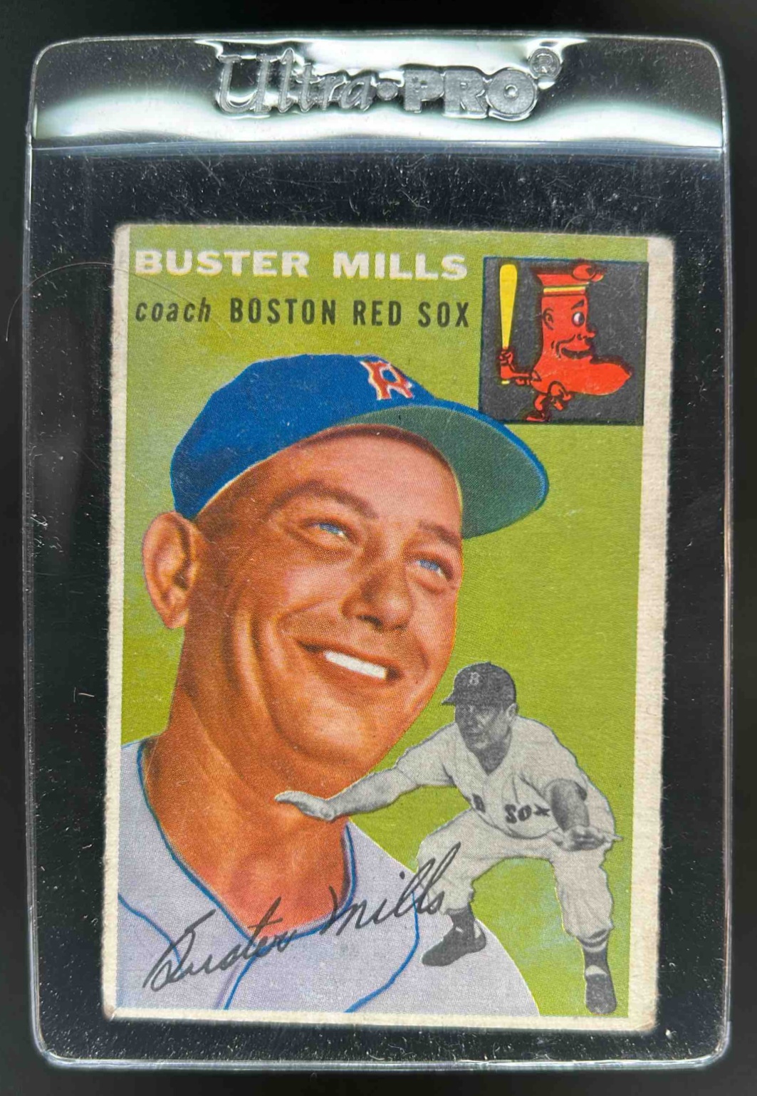 Card image for 1954 TOPPS BASEBALL BUSTER MILLS #227 BOSTON RED SOX