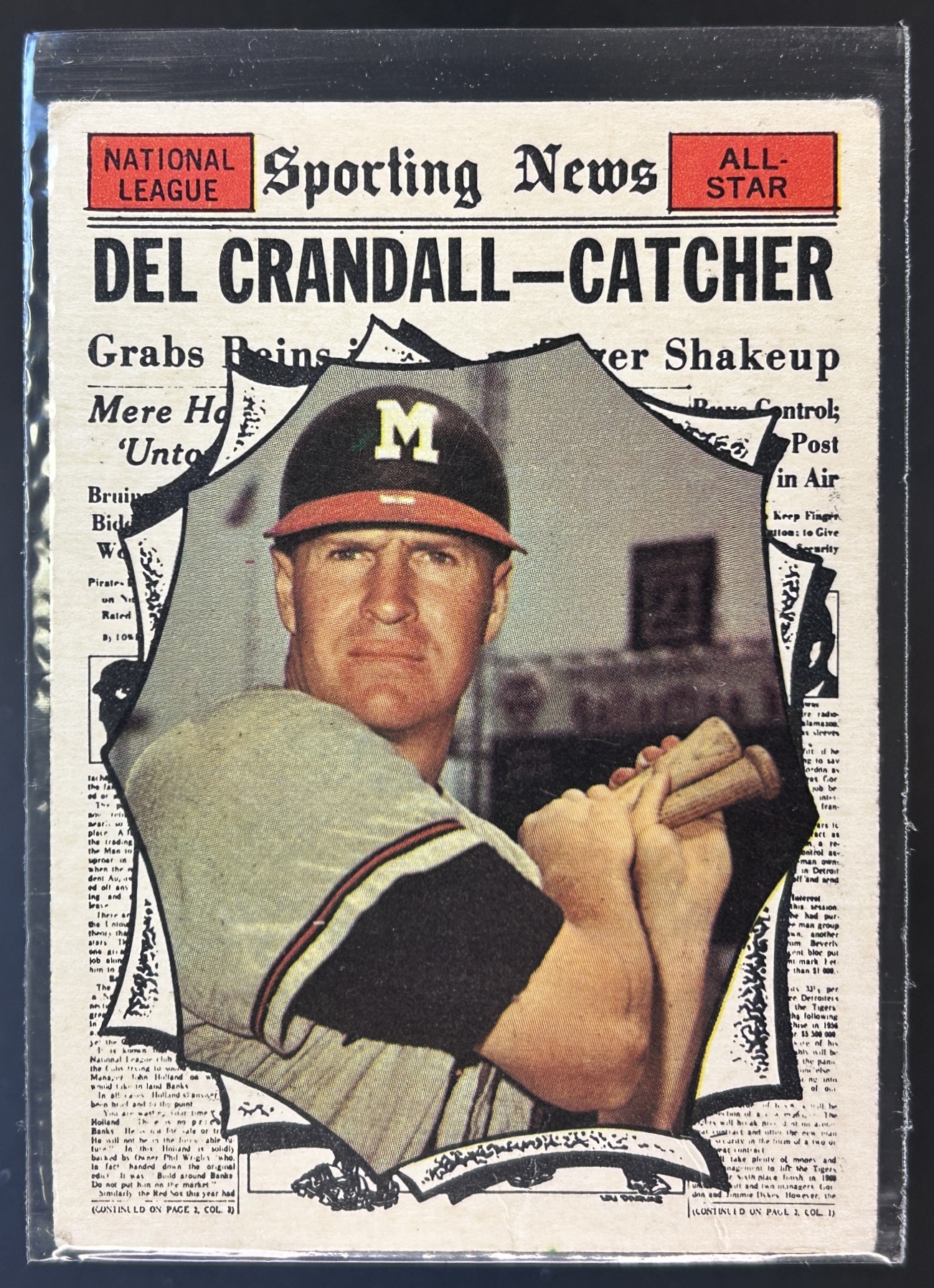 Card image for 1961 TOPPS DEL CRANDALL #583 HIGH # ALL STAR