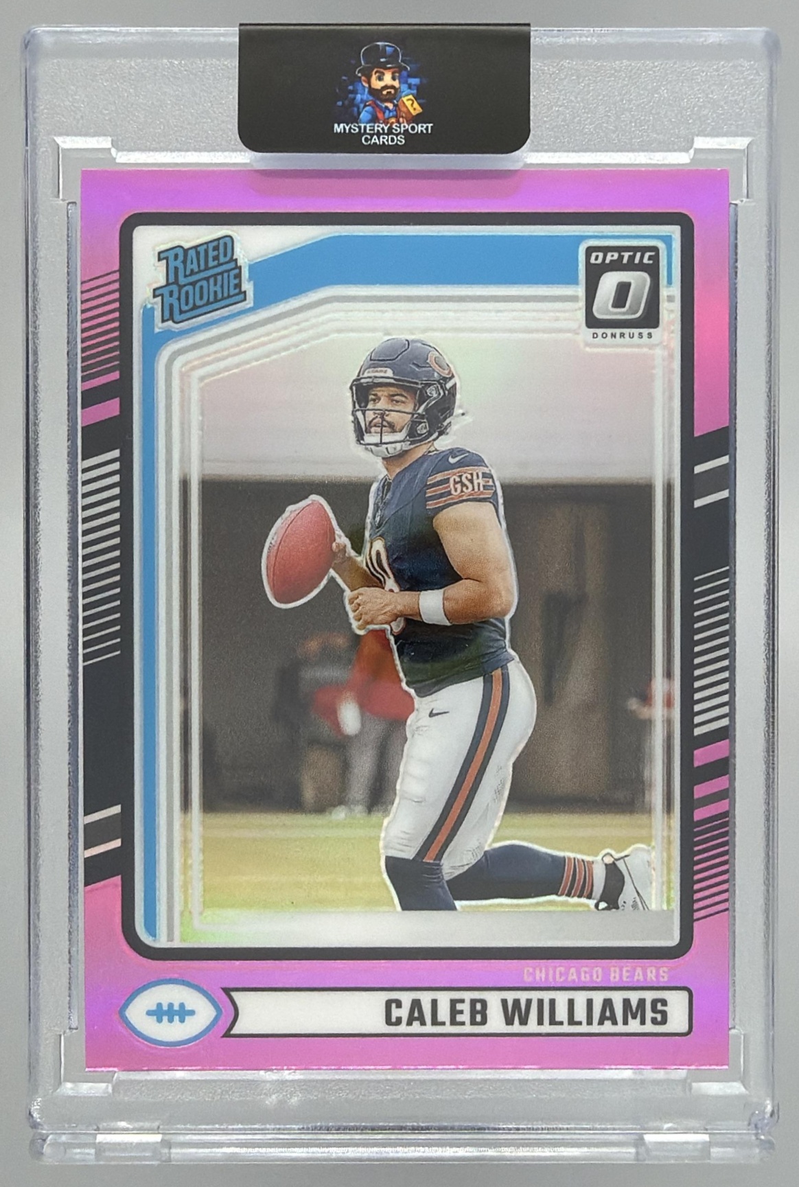 Card image for 2024 Panini Football Donruss Caleb Williams #327 RC Rated Rookie Chicago Bears