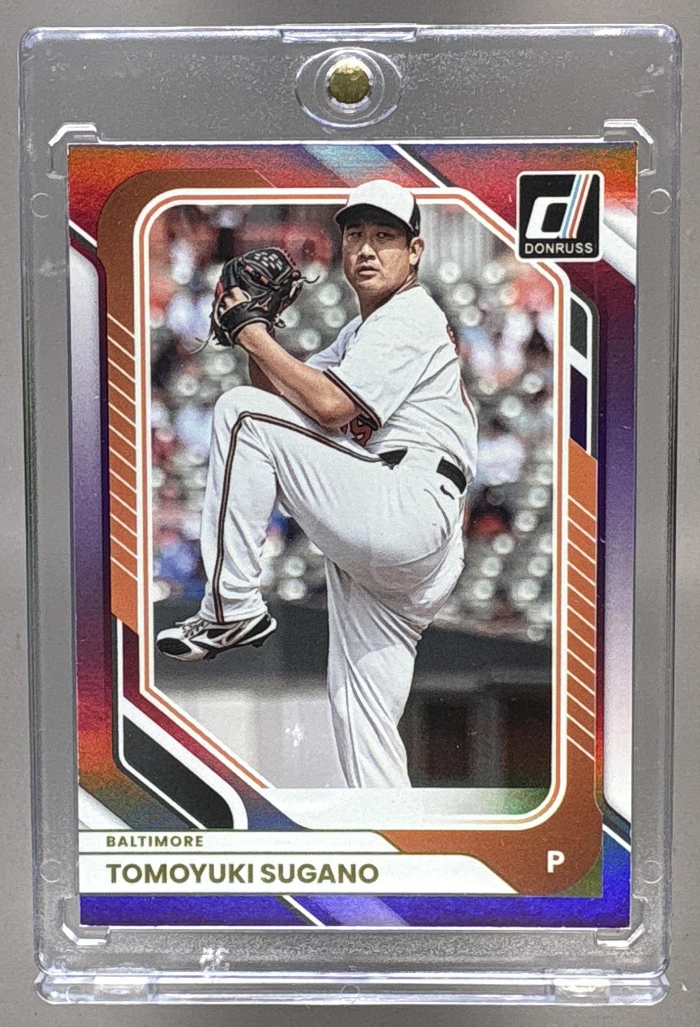 2026 PANINI DONRUSS TOMOYUKI SUGANO #56 HOLO PURPLE 96/99 ORIOLES