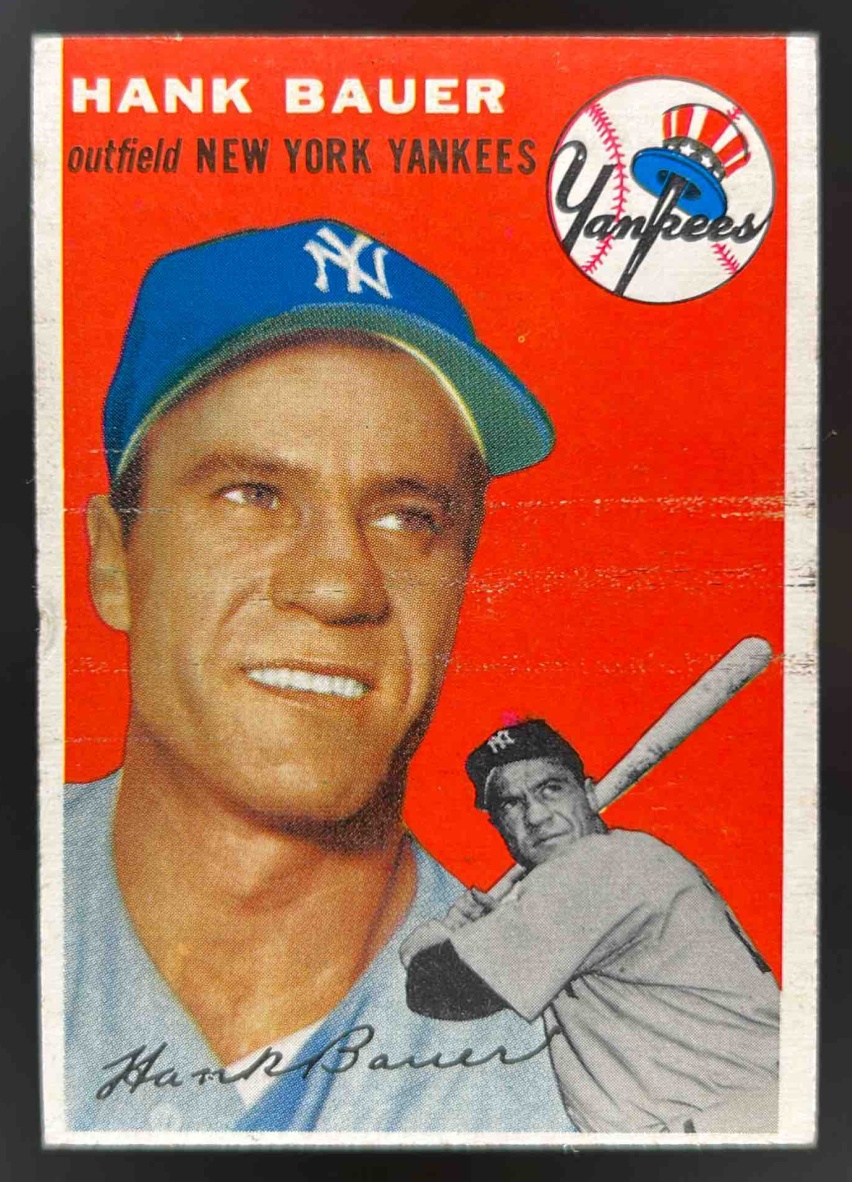 Card image for 1954 TOPPS BASEBALL HANK BAUER #130 NEW YORK YANKEES