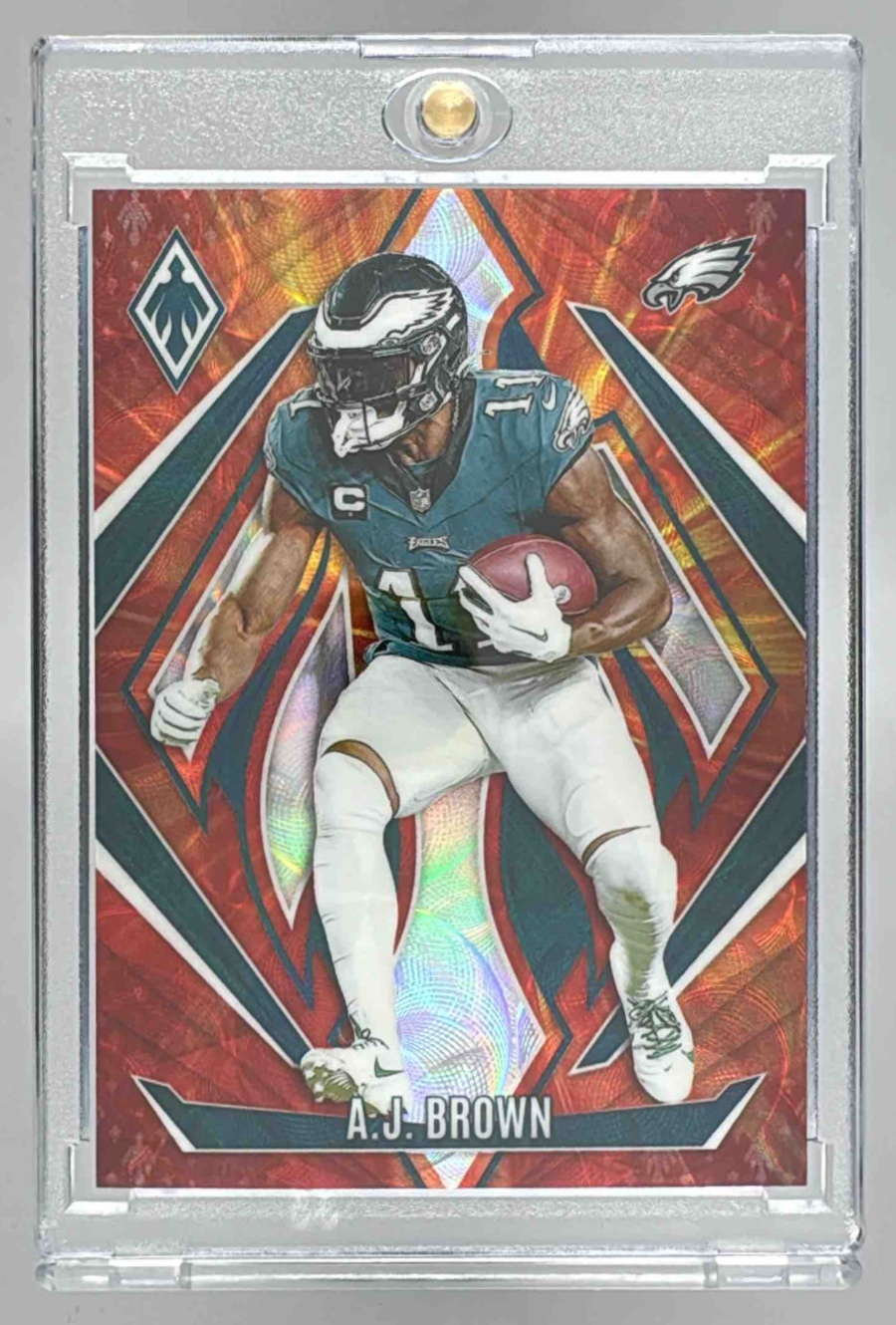 Card image for 2024 Panini Football Phoenix A.J. Brown FireBurst /350 #1 Philadelphia Eagles