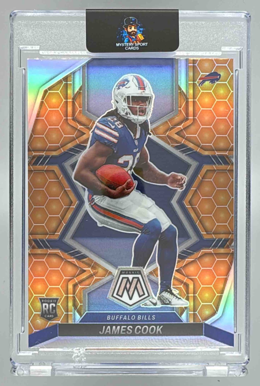 Card image for 2022 Panini Football Mosaic James Cook Honeycomb #309 RC Buffalo Bills