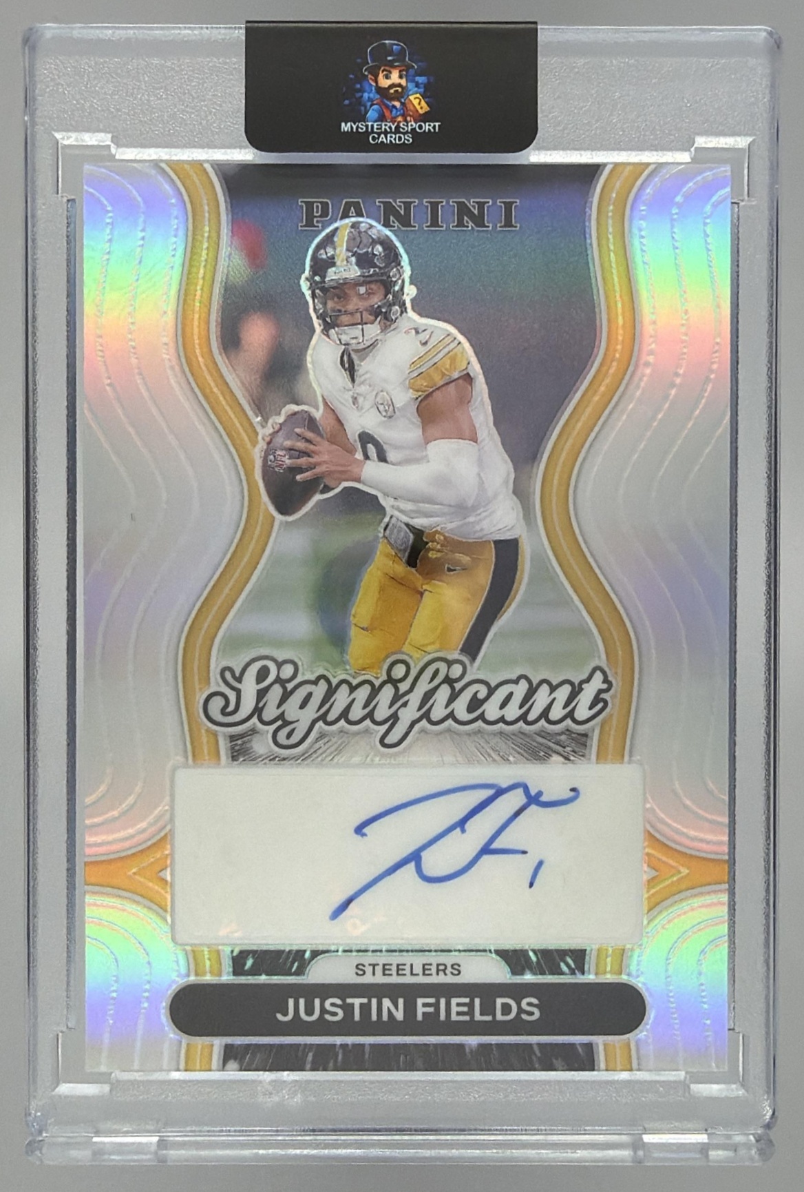 Card image for 2024 Panini Football Prizm Justin Fields Significant Signatures #SS-JFS Auto