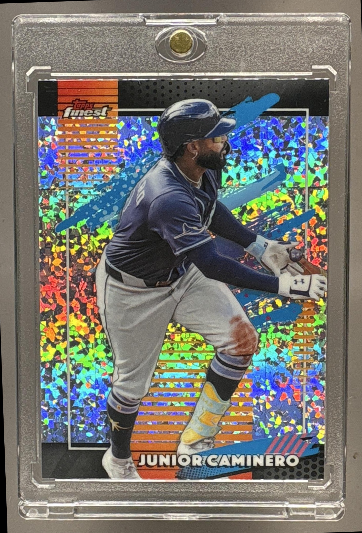 2026 TOPPS FINEST JUNIOR CAMINERO #190 UNCOMMON MINI-DIAMOND REFRACTOR RAYS