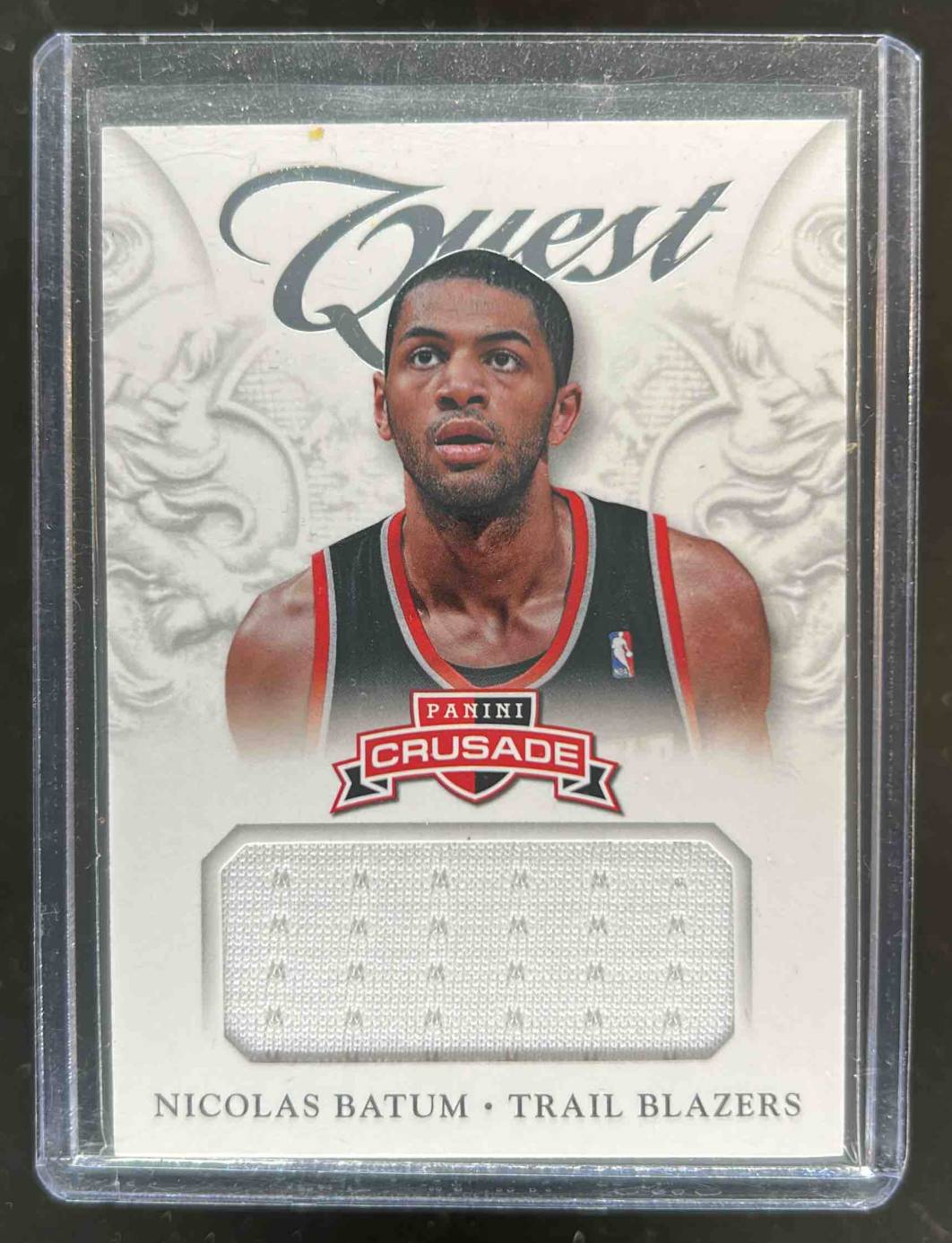 Card image for 2012-13 Panini Crusade Nicolas Batum Quest Memorabilia #49