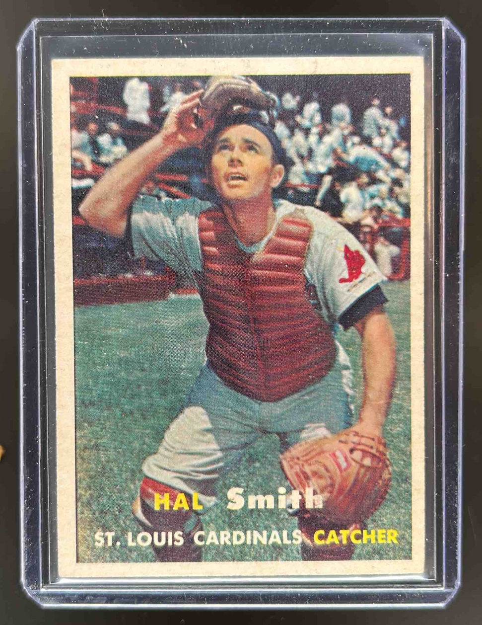 Card image for 1957 TOPPS HAL SMITH #111 ST. LOUIS CARDINALS
