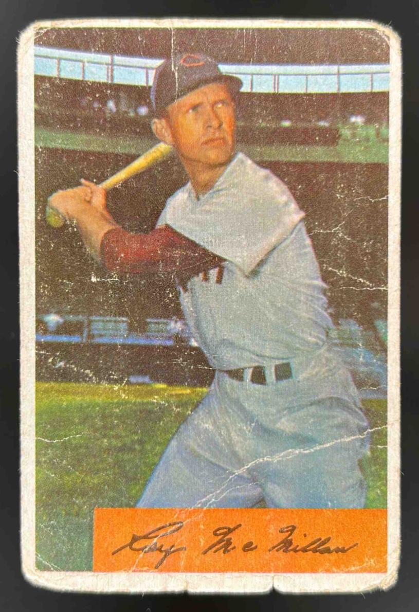 Card image for 1954 BOWMAN BASEBALL ROY MCMILLAN #12A