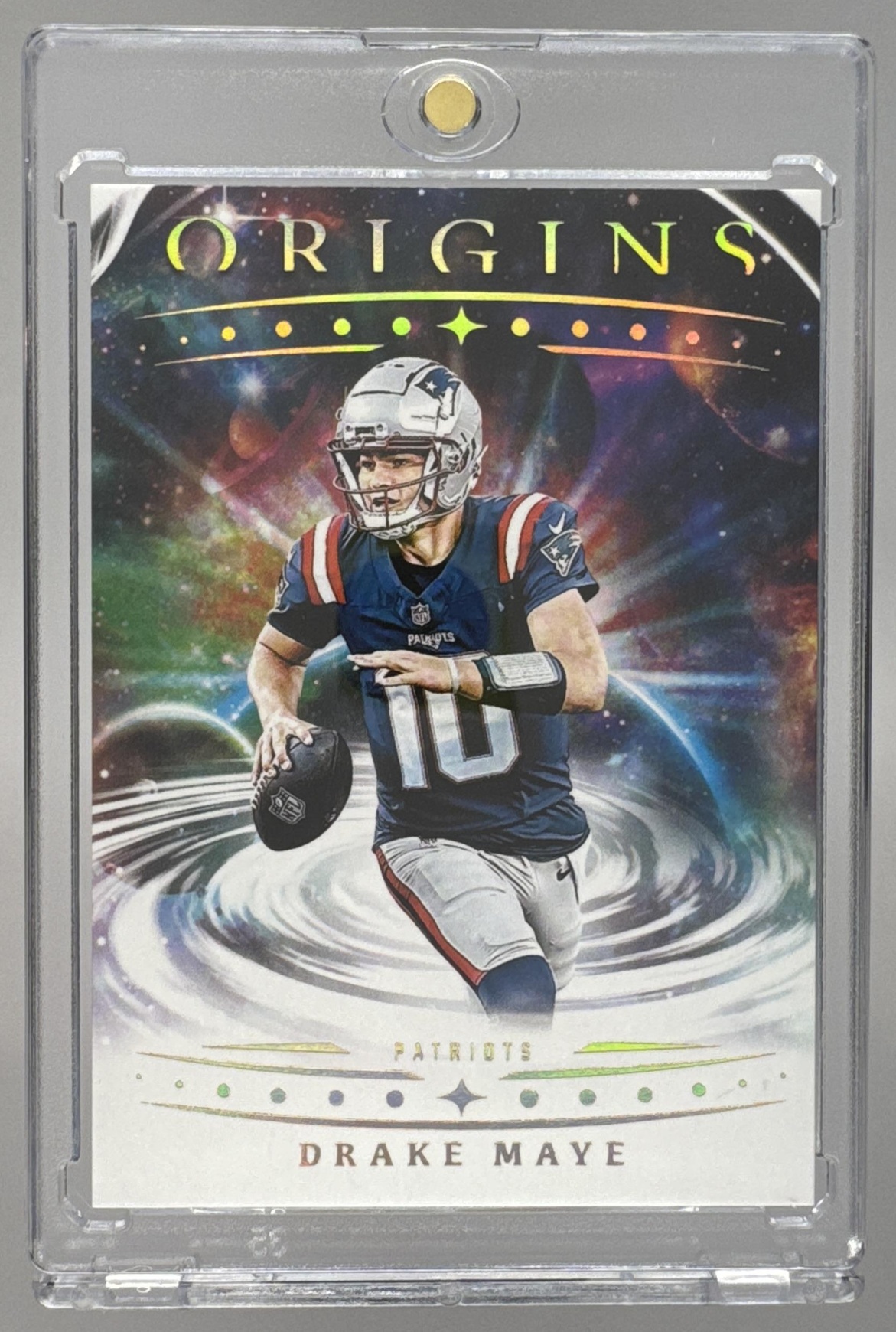 Card image for 2025 Panini Football Origins Drake Maye #62 New England Patriots