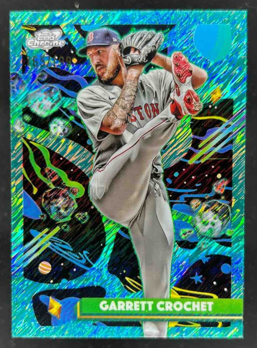 Card image for Garrett Crochet 2025 Topps Cosmic Chrome Aqua Equinox Refractor /199