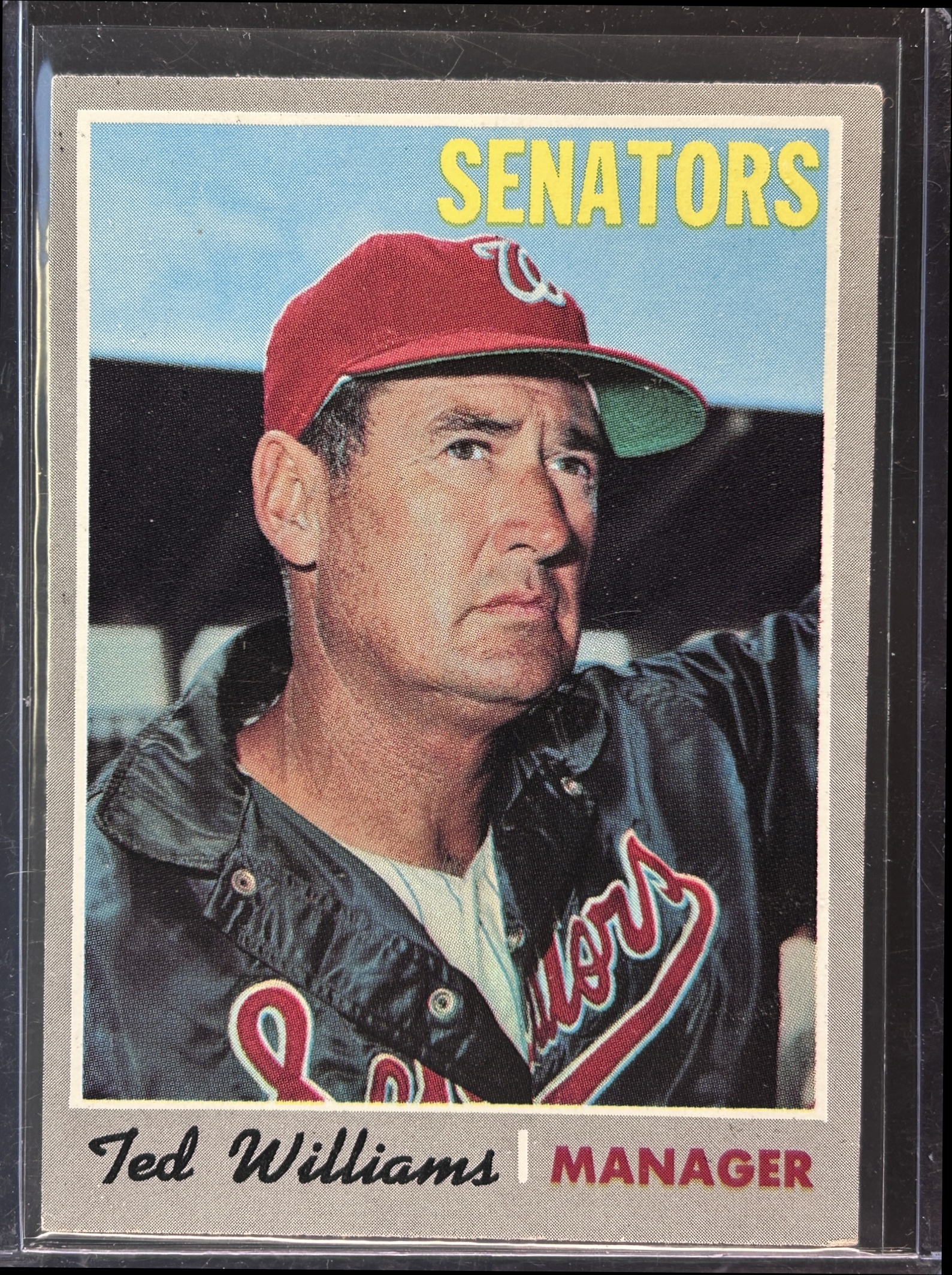Card image for 1970 TOPPS TED WILLIAMS #211 WASHINGTON SENATORS
