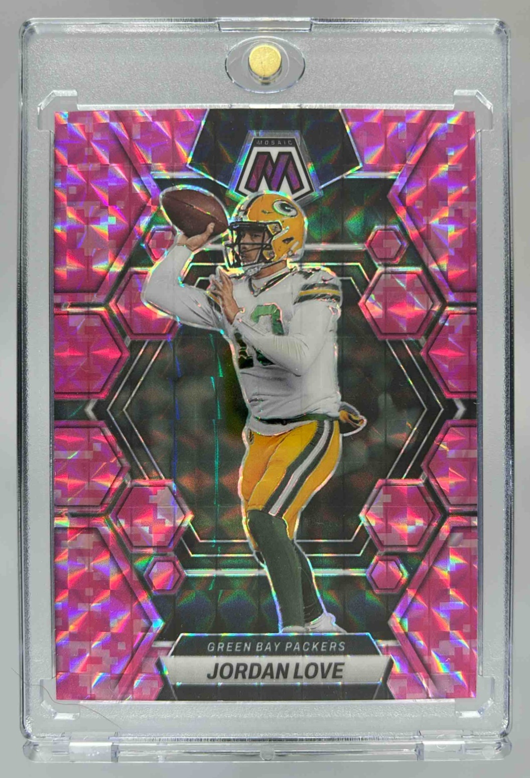 Card image for 2023 Panini Football Mosaic Jordan Love #83 Green Bay Packers