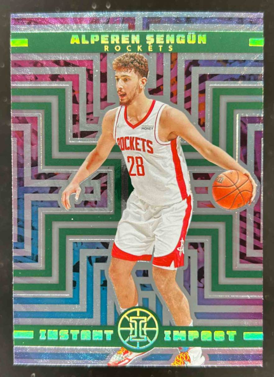 Card image for 2021-22 PANINI ILLUSIONS ALPEREN SENGUN INSTANT IMPACT #15 RC HOUSTON ROCKETS