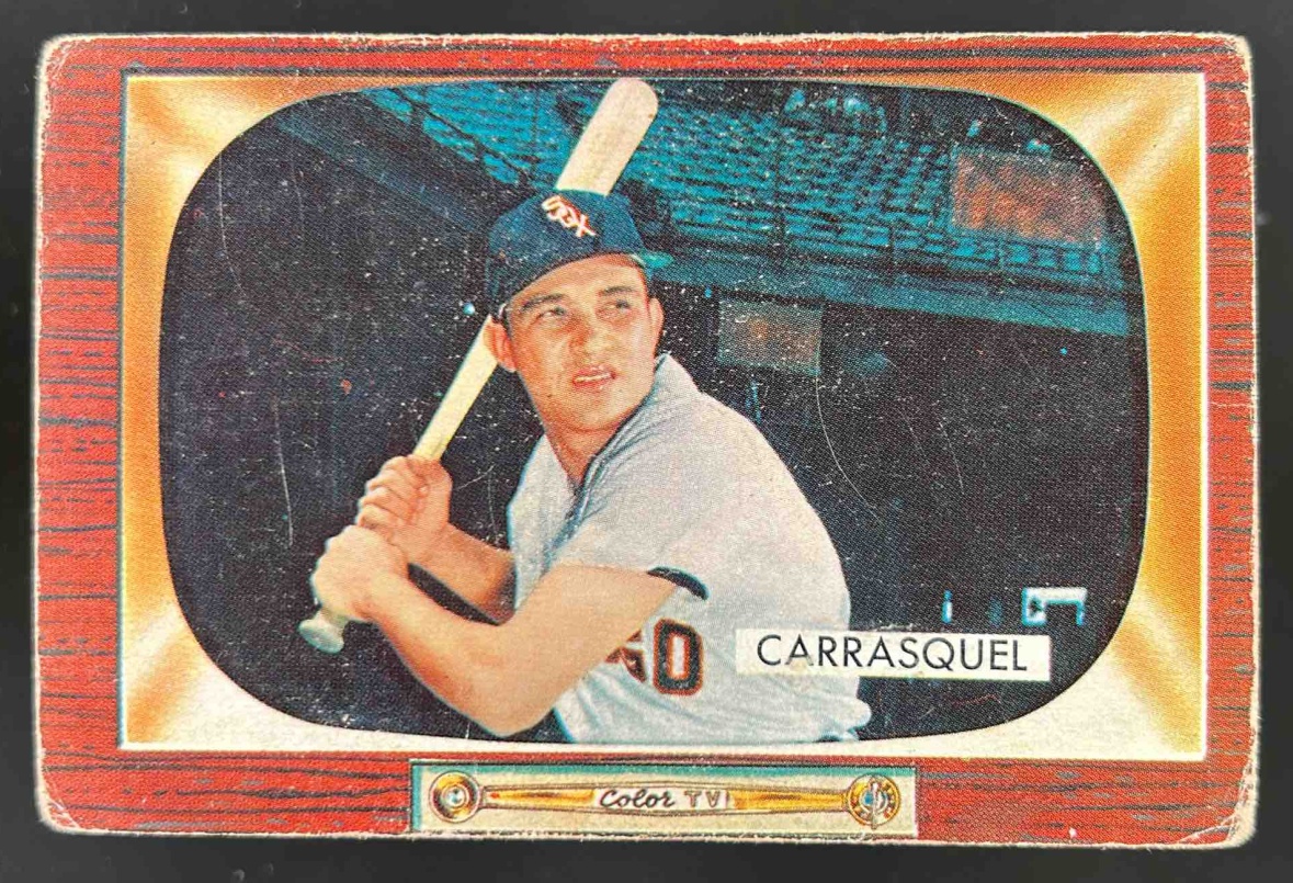 Card image for 1955 BOWMAN BASEBALL CHICO CARRASQUEL #173 CHICAGO WHITE SOX