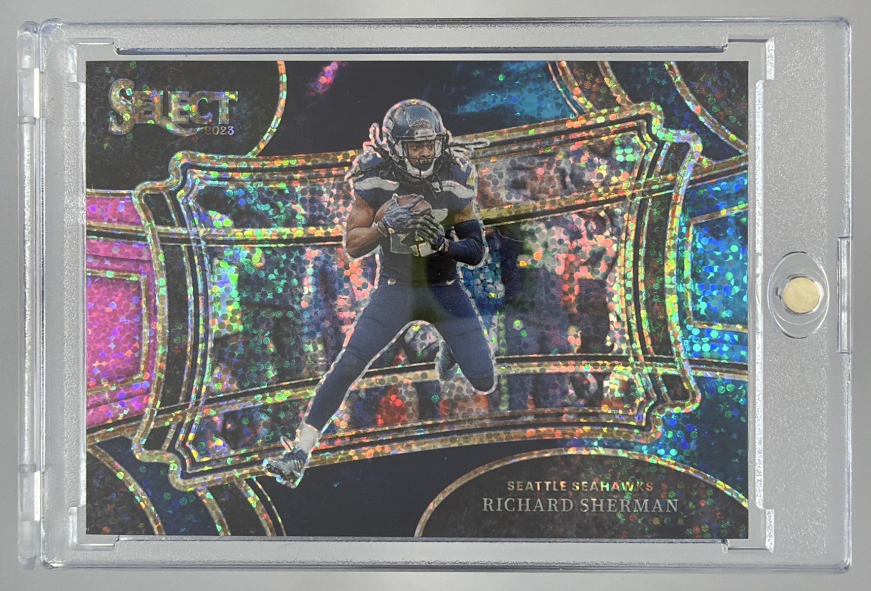 Card image for 2023 Panini Football Select Richard Sherman #400 Field Level Seattle Seahawks