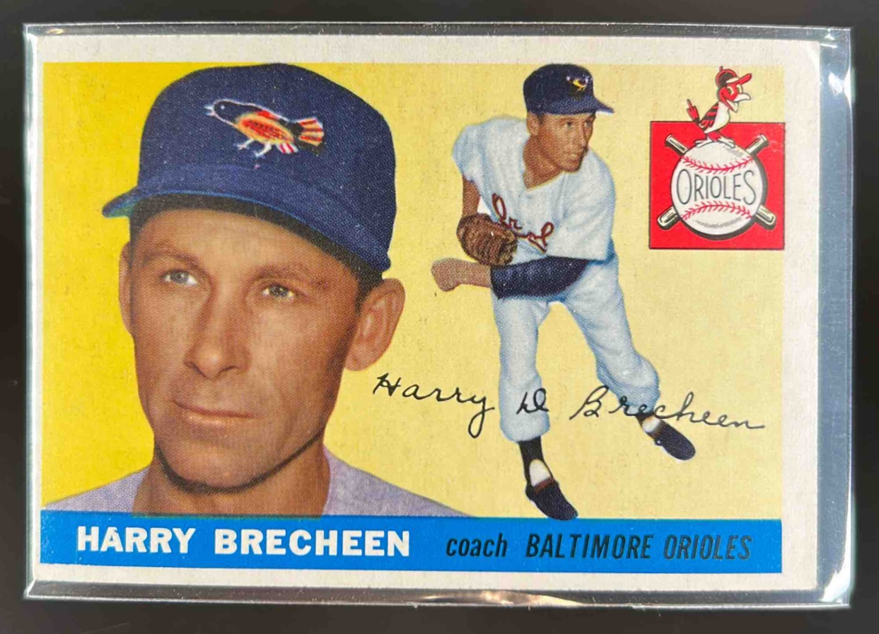 Card image for 1955 TOPPS HARRY BRECHEEN #113 BALTIMORE ORIOLES