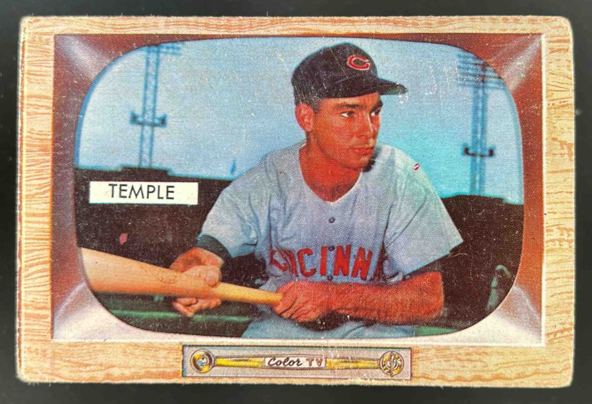 Card image for 1955 BOWMAN BASEBALL JOHNNY TEMPLE #31 RC