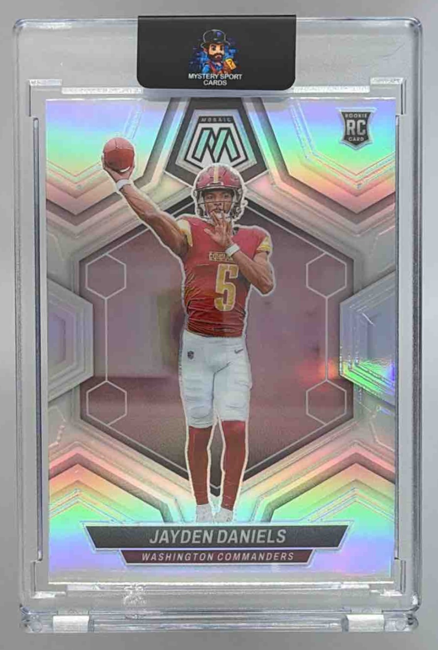 Card image for 2024 Panini Football Mosaic Jayden Daniels #302 RC Washington Commanders