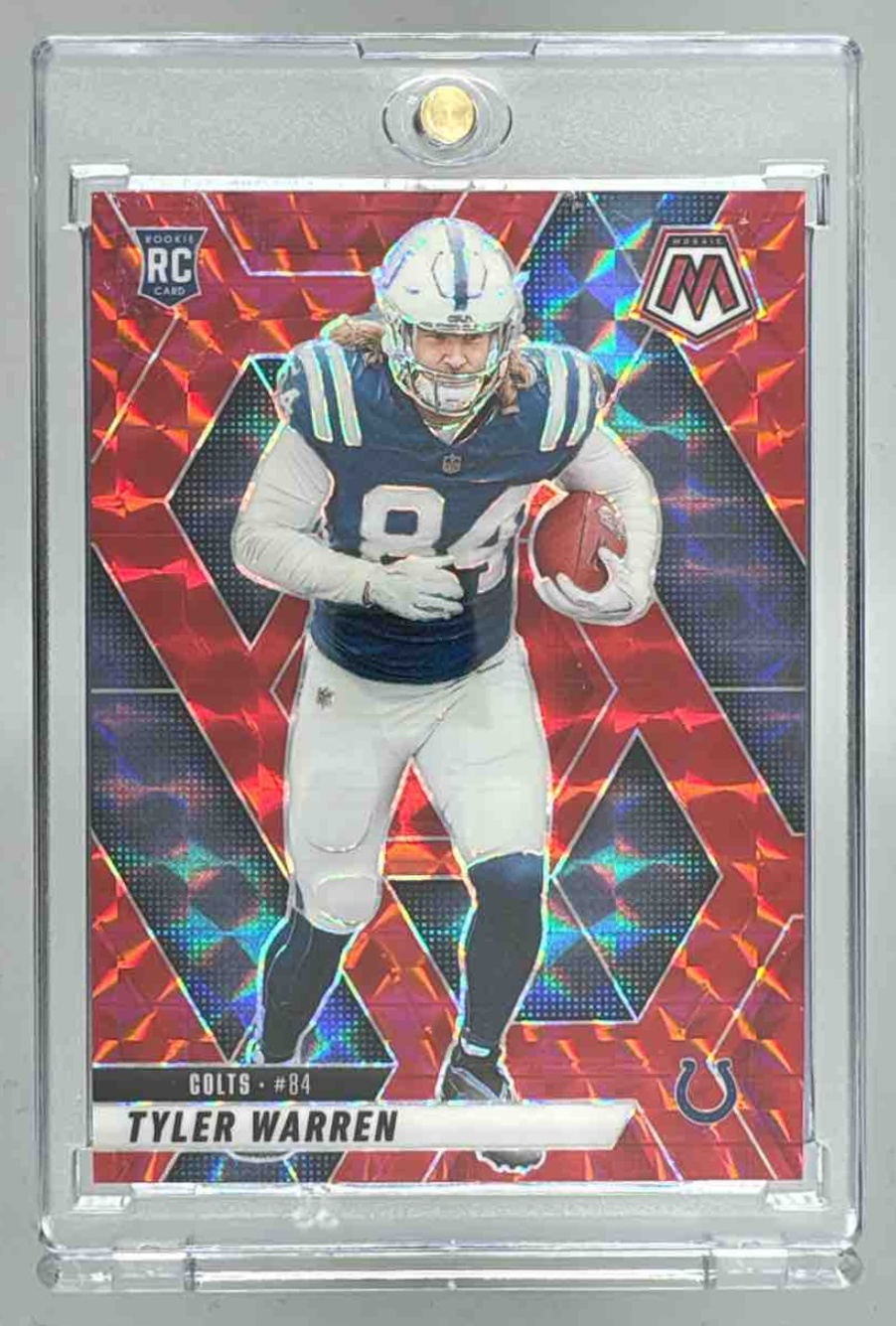Card image for 2025 Panini Football Mosaic Tyler Warren Rookies #354 RC Indianapolis Colts
