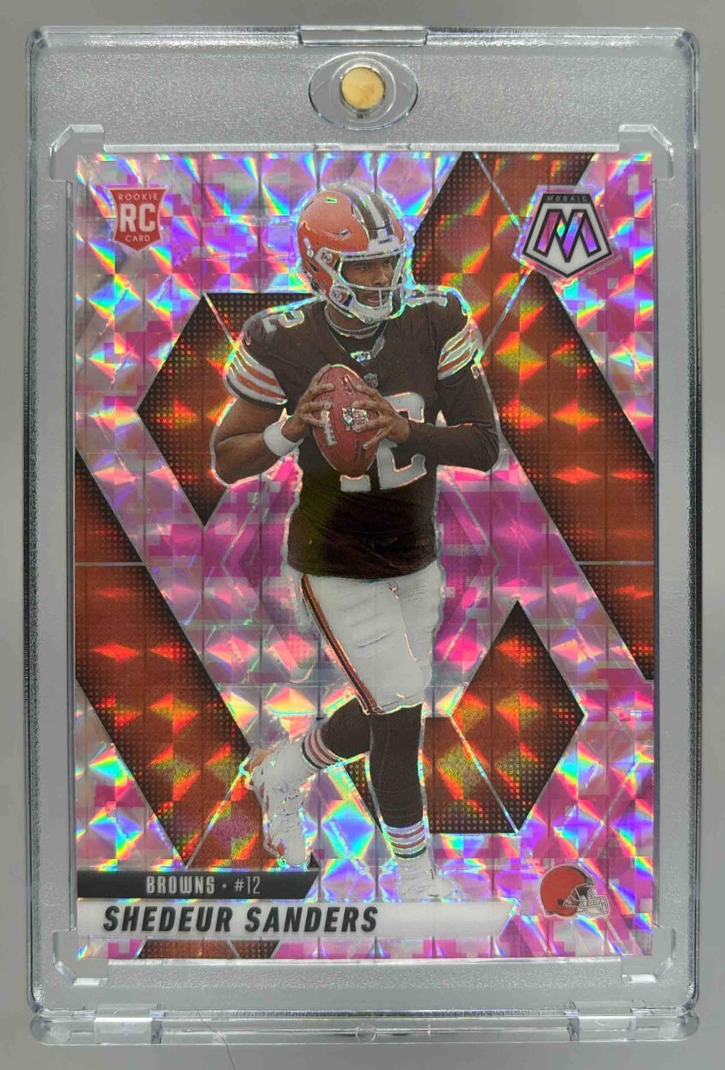 Card image for 2025 Panini Football Prizm Shedeur Sanders #302 RC Cleveland Browns