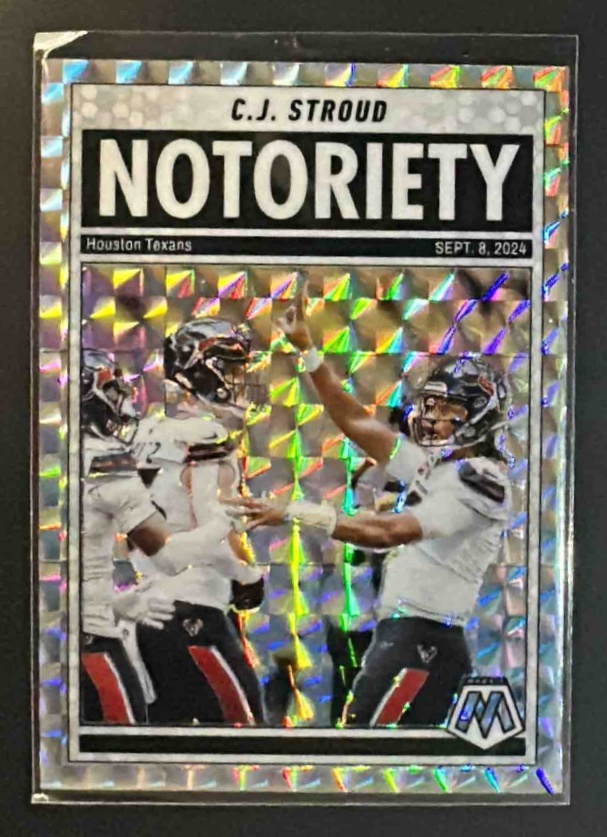 Card image for 2025 Panini Mosaic C.J. Stroud #5 Notoriety Mosaic Prizm Texans