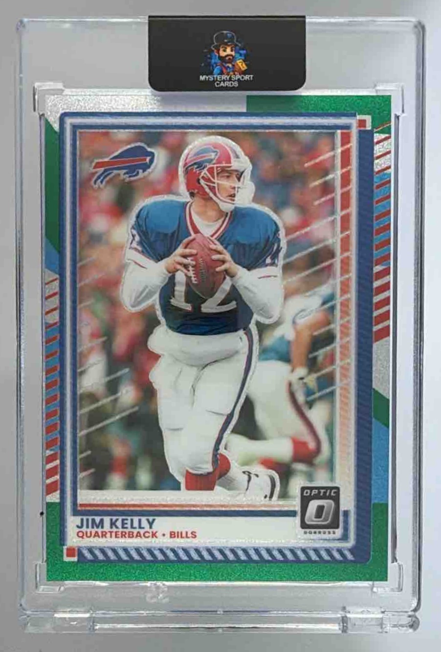 Card image for 2025 Panini Football Donruss Optic Jim Kelly #36 Buffalo Bills