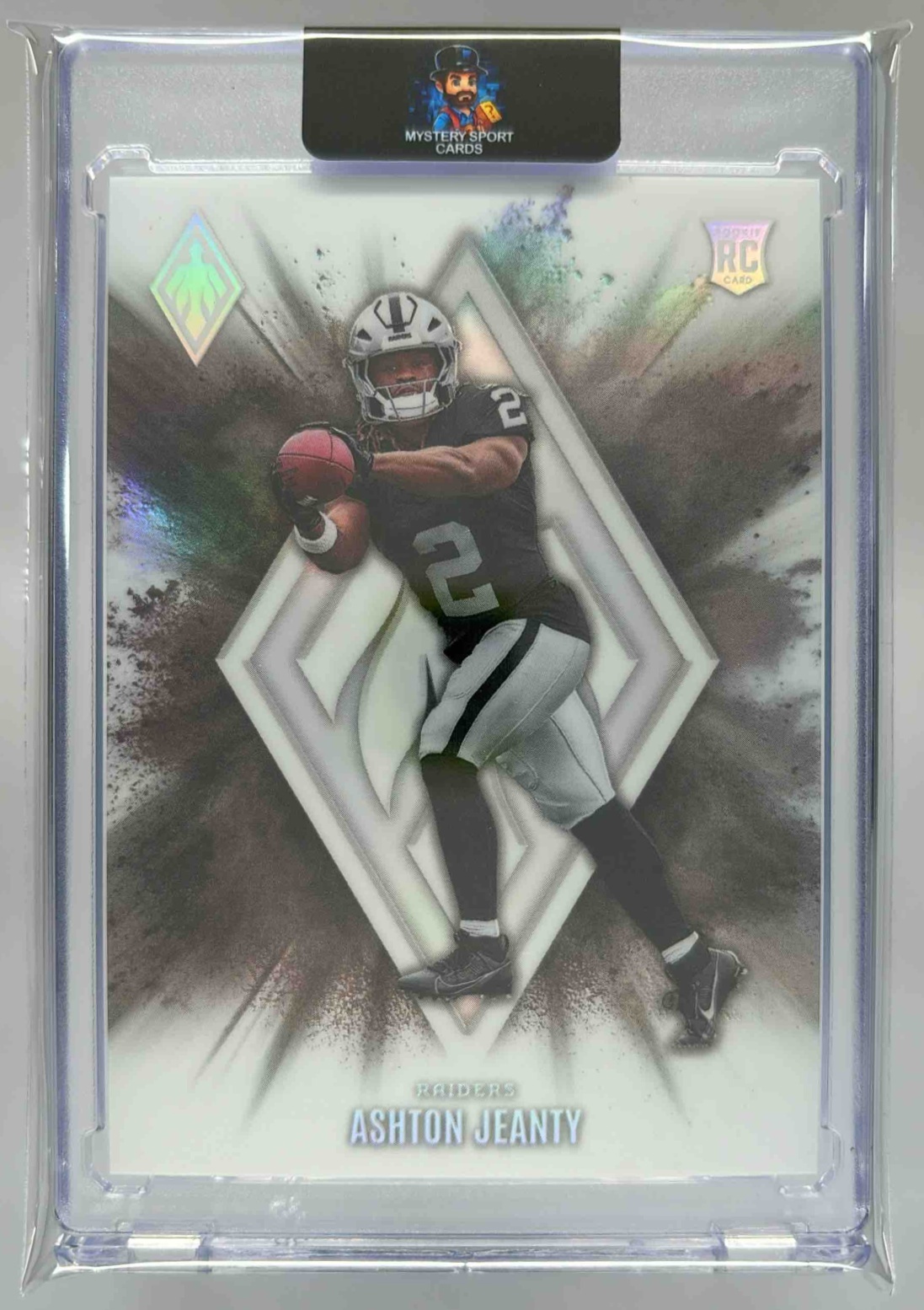 Card image for 2025 Panini Phoenix Ashton Jeanty Color Blast #13 RC SSP Raiders