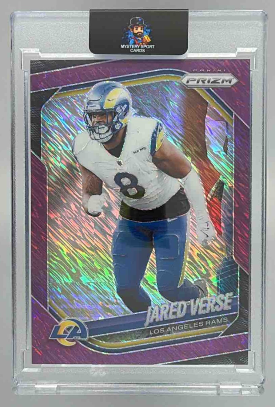 Card image for 2025 Panini Football Prizm Jared Verse Shimmer /15 #30 Los Angeles Rams