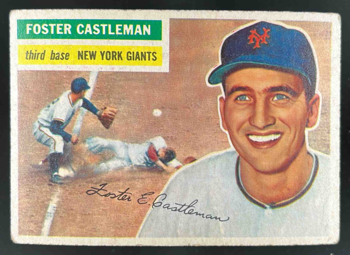 Card image for 1956 TOPPS BASEBALL FOSTER CASTLEMAN #271 RC NEW YORK GIANTS