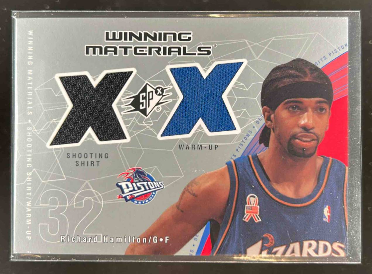 Card image for 2002-03 SPX RICHARD HAMILTON WINNING MATERIALS #RH-W MEM DETROIT PISTONS