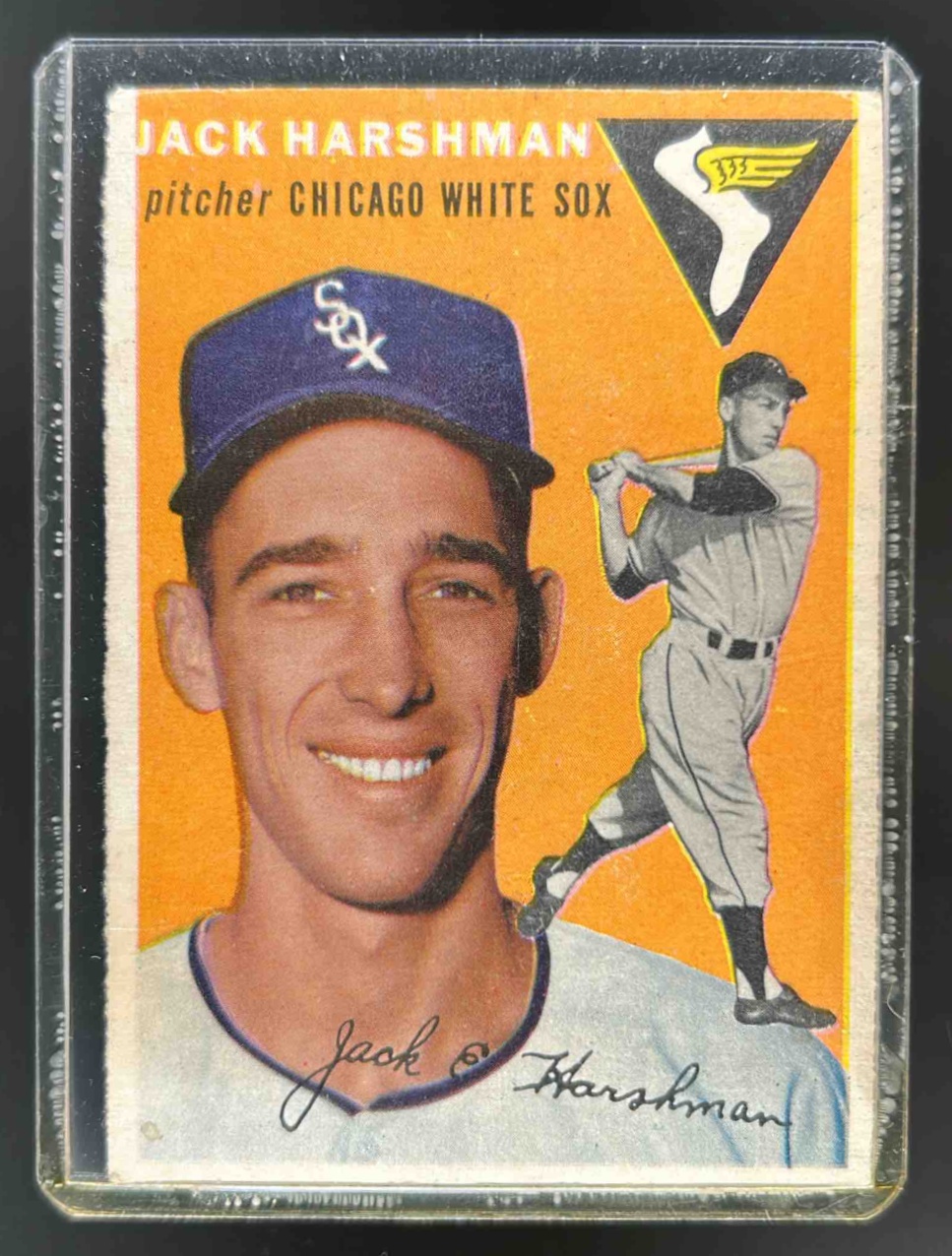 Card image for 1954 TOPPS BASEBALL JACK HARSHMAN #173 RC CHICAGO WHITE SOX