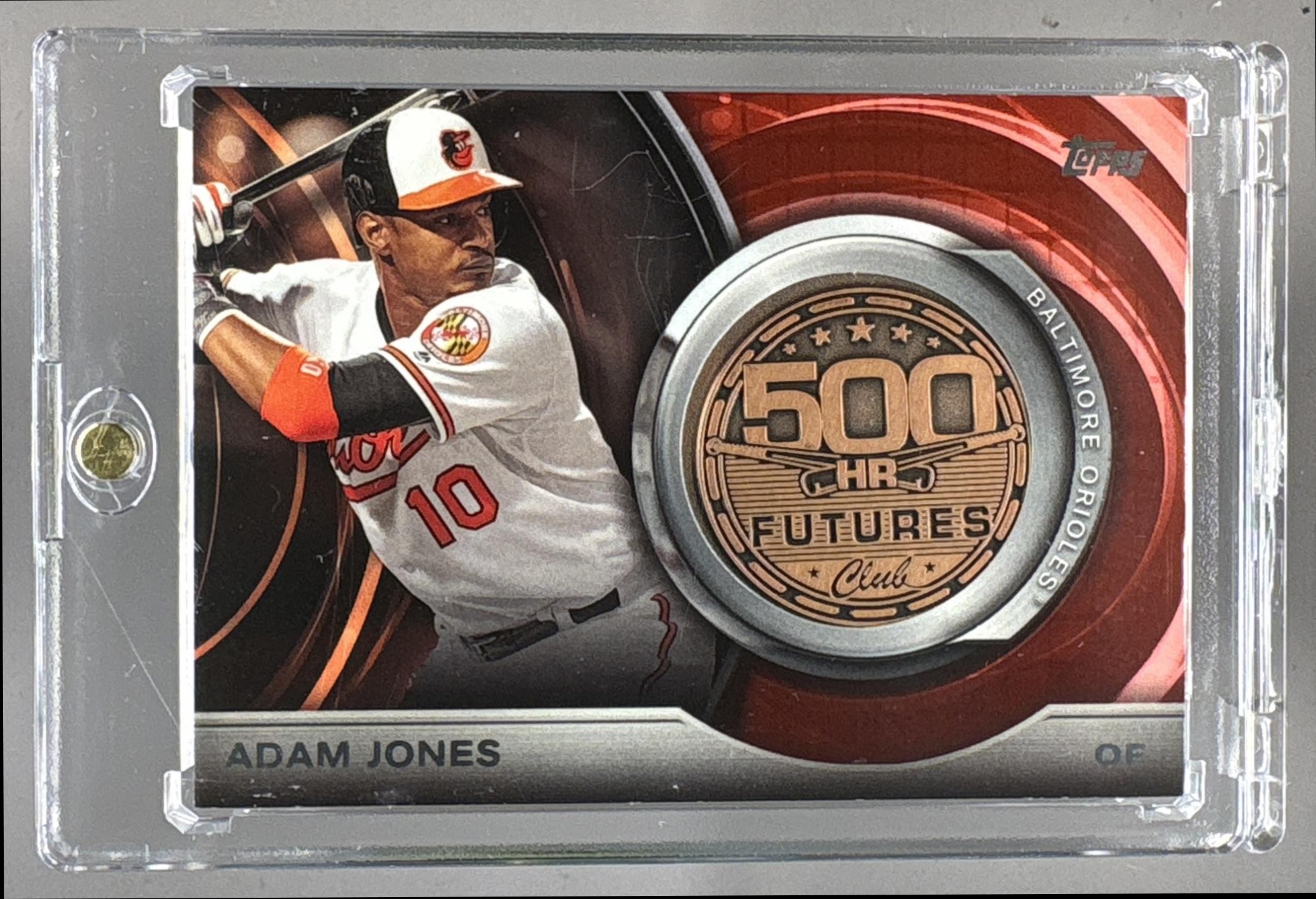 2016 TOPPS UPDATE ADAM JONES #500M-7 500 HR FUTURES CLUB MEDALLIONS BRONZE