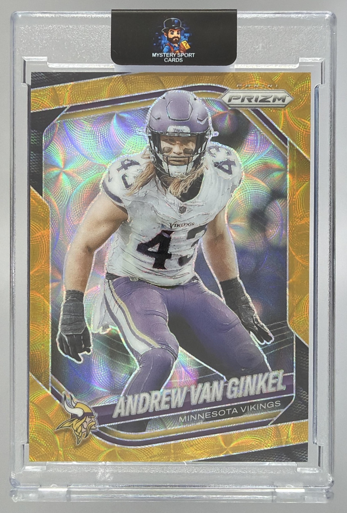 Card image for 2025 Panini Prizm Andrew Van Ginkel Choice Red /20 #63 Vikings