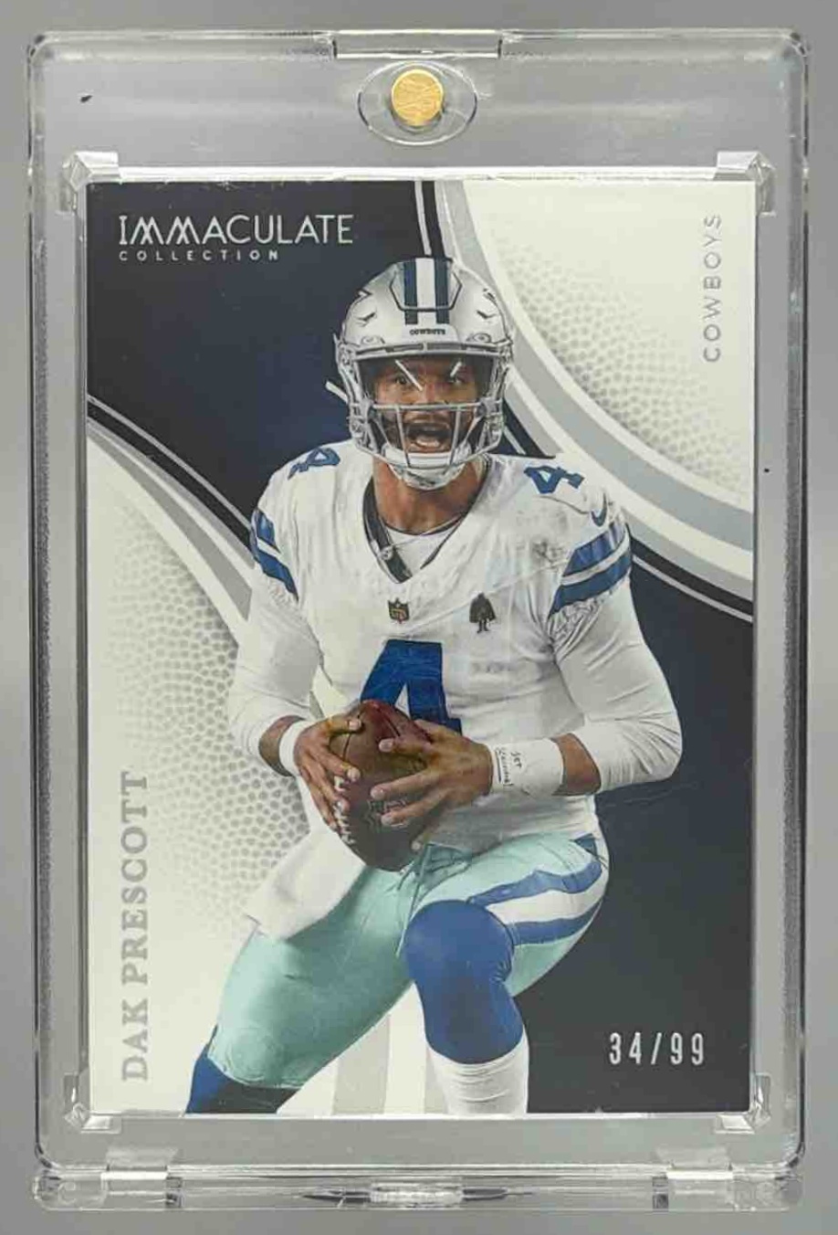 Card image for 2025 Panini Football Immaculate Collection Dak Prescott /99 #8 Dallas Cowboys