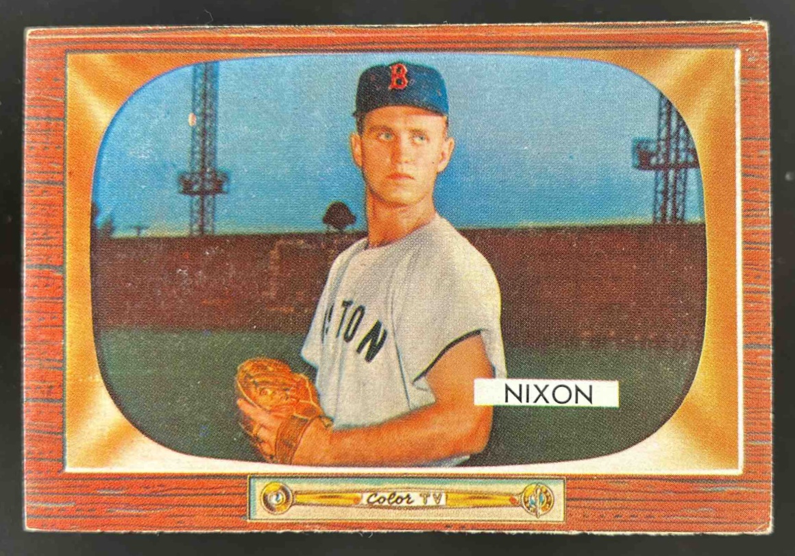 Card image for 1955 BOWMAN BASEBALL WILLARD NIXON #177 BOSTON RED SOX