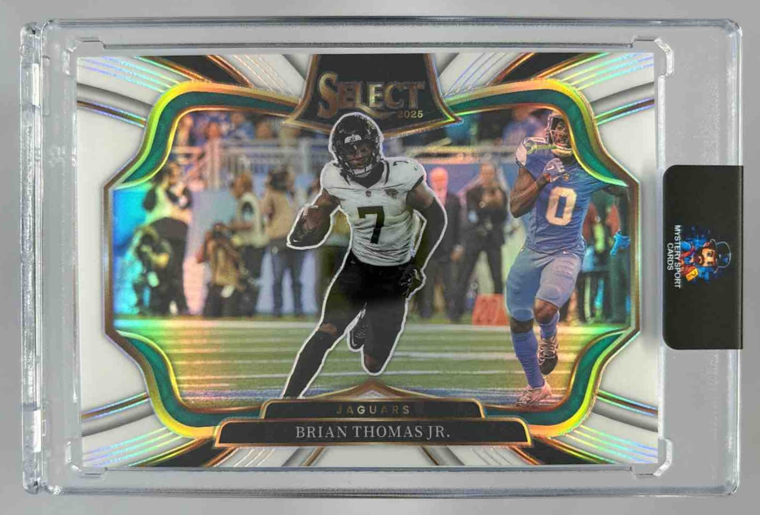 Card image for 2025 Panini Select Brian Thomas Jr. Field Level White Prizm /35 #429 Jaguars