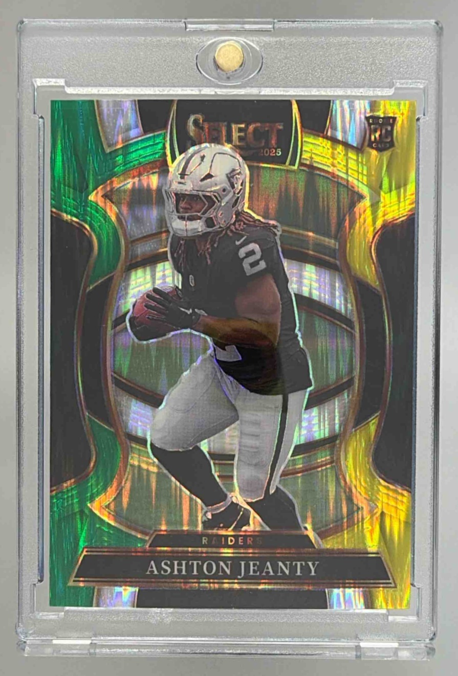 Card image for 2025 Panini Select Ashton Jeanty Certified Rookies #4 RC Raiders