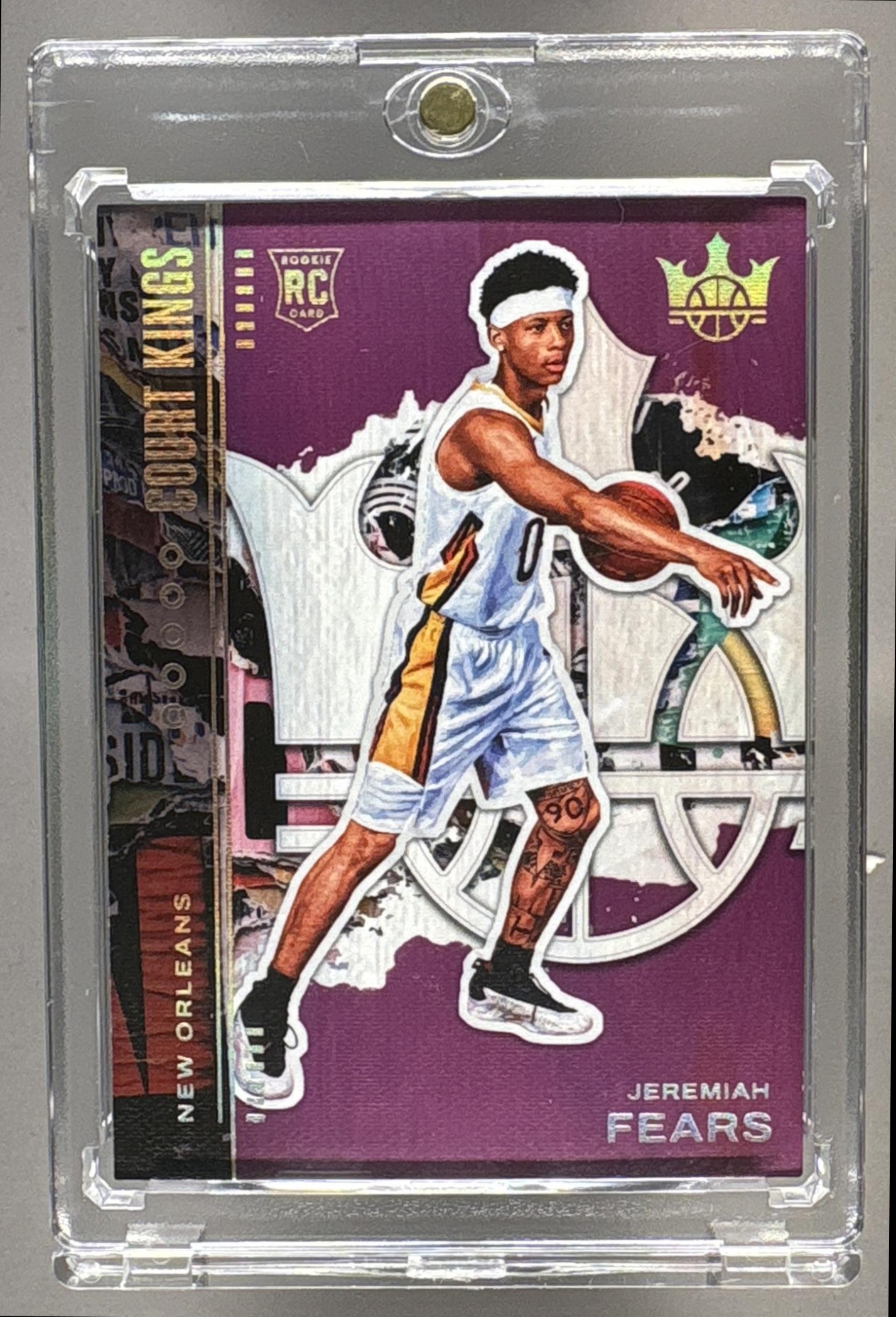 2025-26 PANINI COURT KINGS JEREMIAH FEARS #7 VIOLET 42/49 PELICANS RC