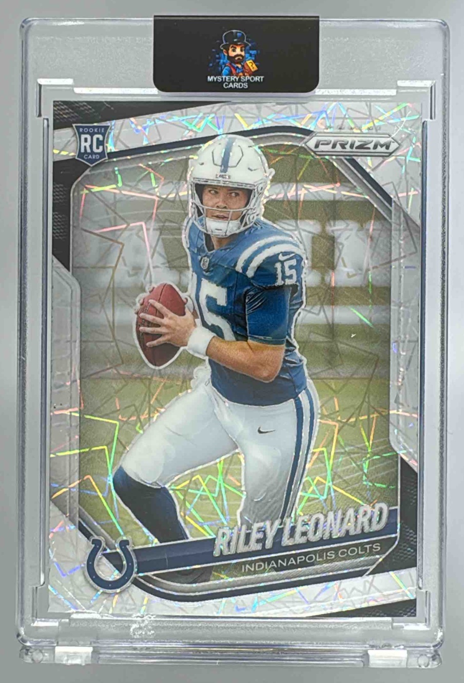 Card image for 2025 Panini Football Prizm Riley Leonard #342 RC Indianapolis Colts