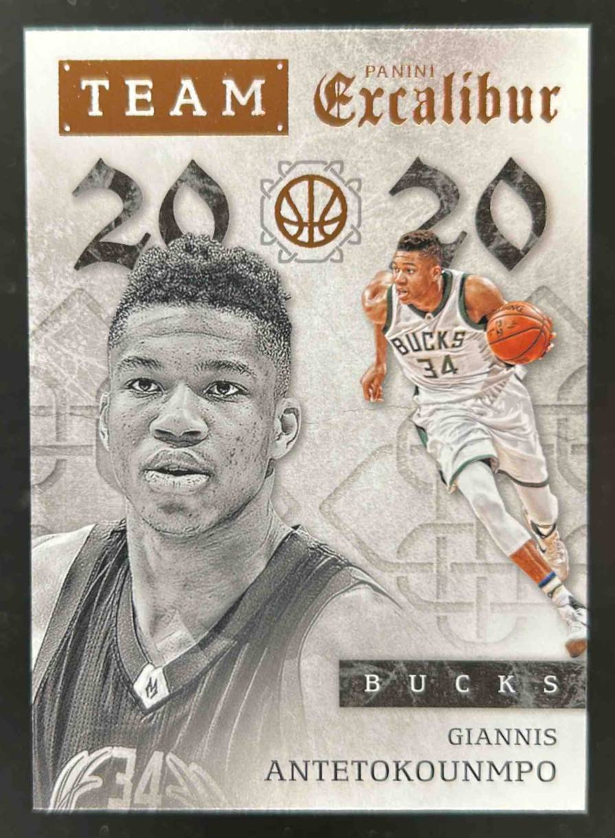 Card image for 2015-16 PANINI EXCALIBUR GIANNIS ANTETOKOUNMPO TEAM 2020 #11 MILWAUKEE BUCKS