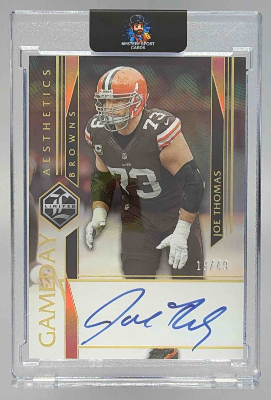 Card image for 2007 Leaf Limited Joe Thomas Silver Spotlight /49 #326 RC Auto Browns