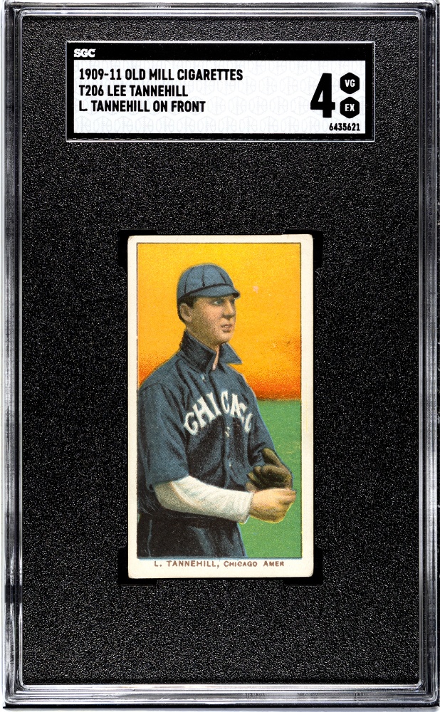 1909 T206 Lee Tannehill Old Mill White Sox SGC 4