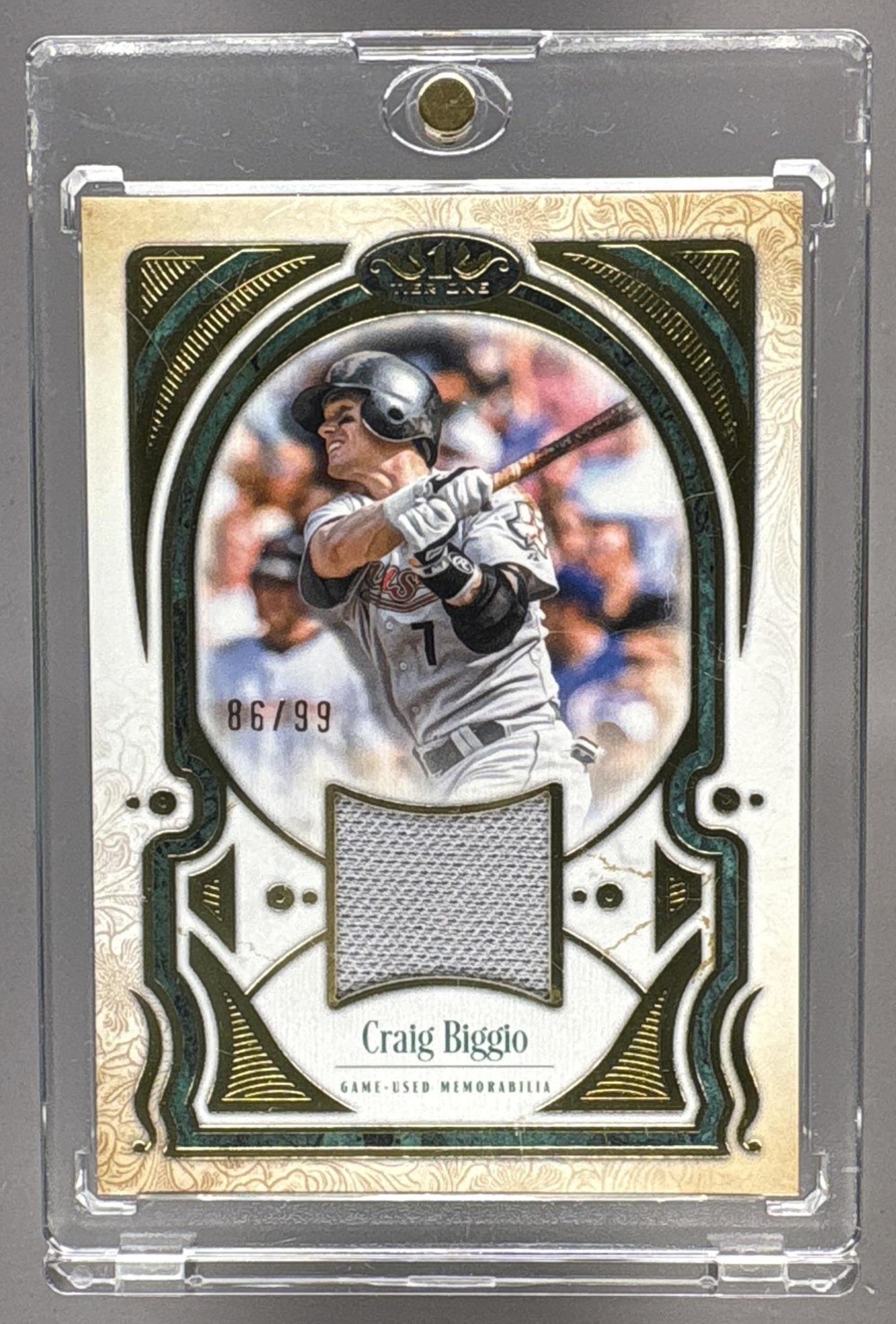 2026 TOPPS TIER ONE CRAIG BIGGIO #T1TR-CB TALENT RELIC 86/99 PATCH ASTROS