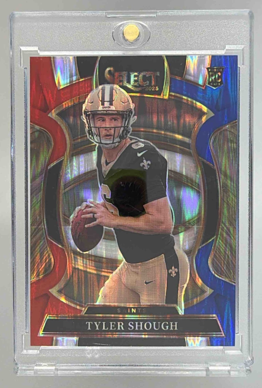 Card image for 2025 Panini Football Select Tyler Shough Concourse #41 RC New Orleans Saints