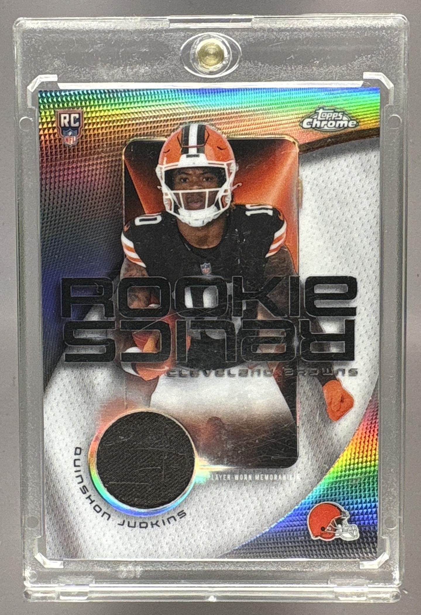 2025 TOPPS CHROME QUINSHON JUDKINS #RR-QJ ROOKIE RELICS PATCH RC BROWNS
