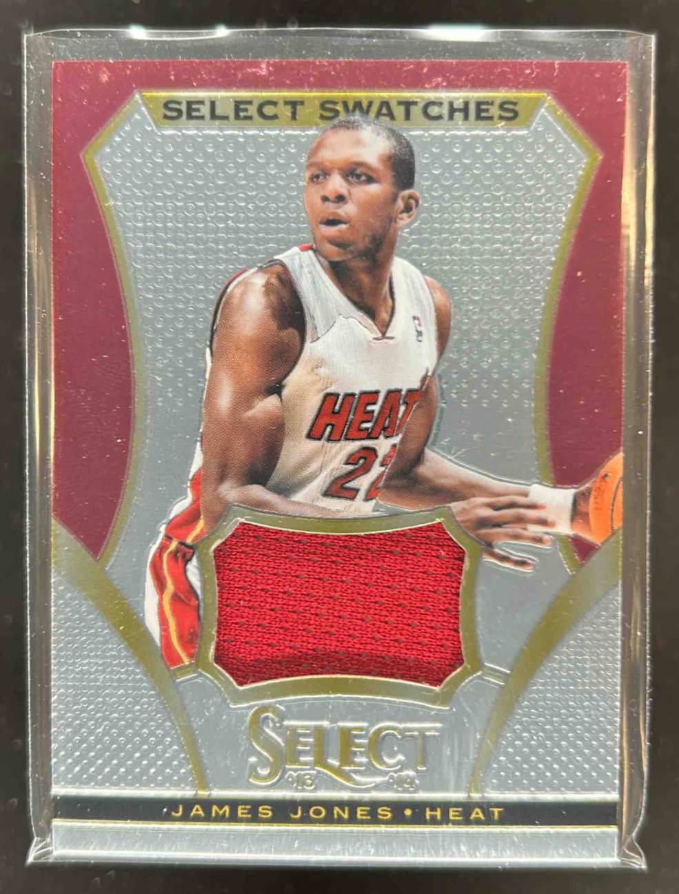 Card image for 2013-14 PANINI SELECT JAMES JONES SWATCHES #2 MIAMI HEAT