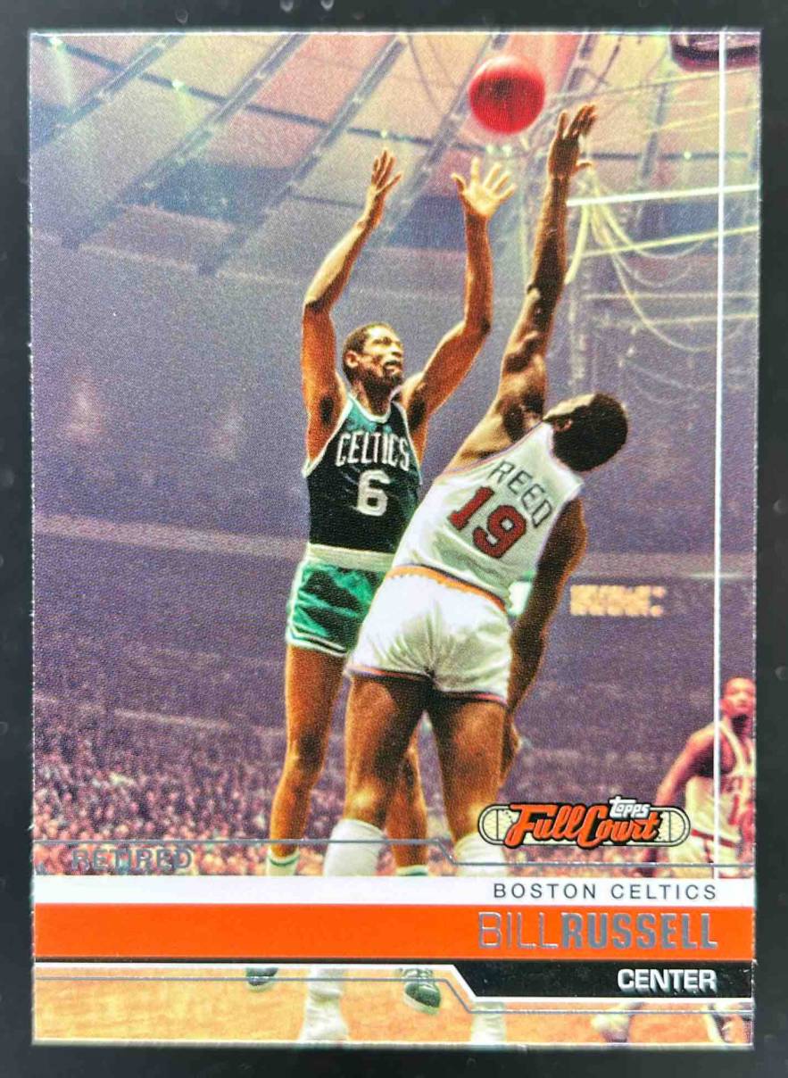 Card image for 2006-07 TOPPS FULL COURT BILL RUSSELL #100 BOSTON CELTICS