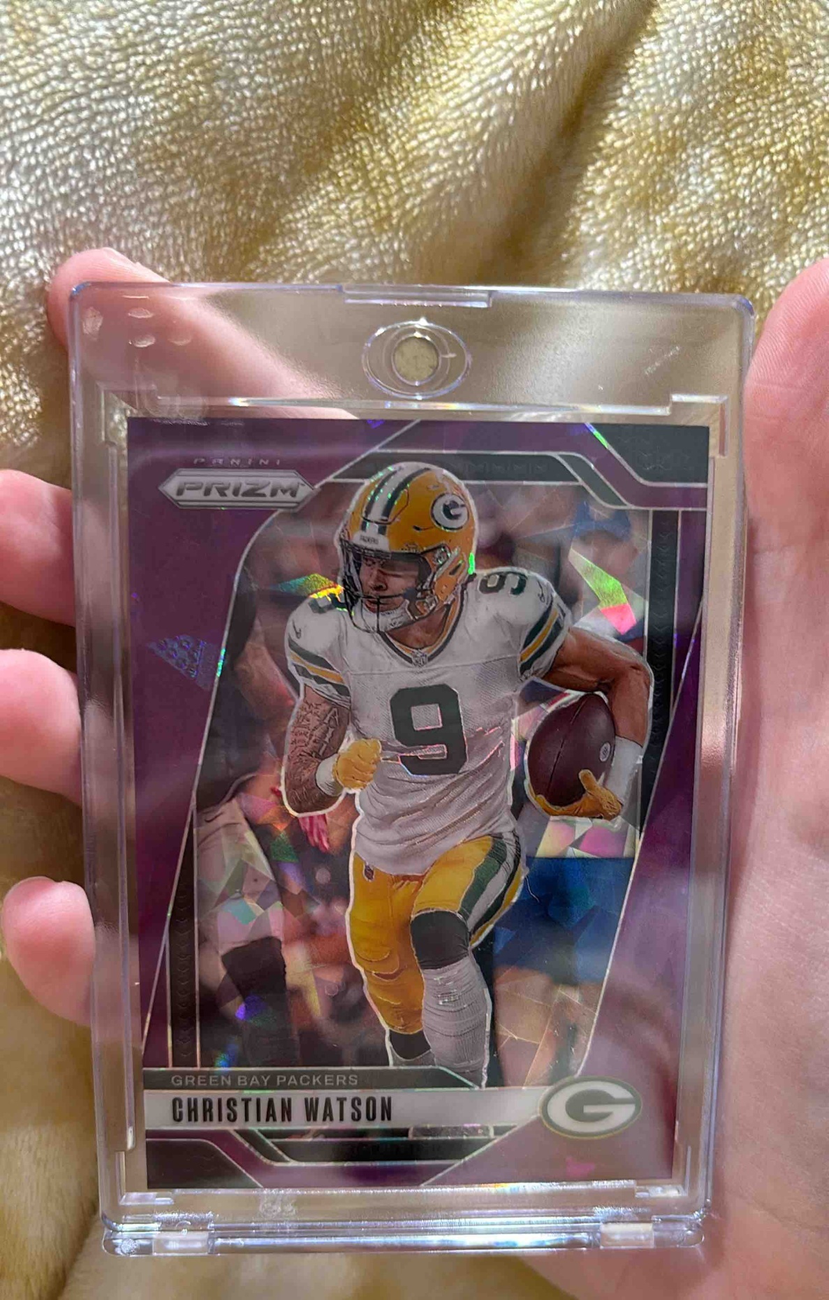 Card image for 2024 Panini Football Prizm Christian Watson #103 Green Bay Packers