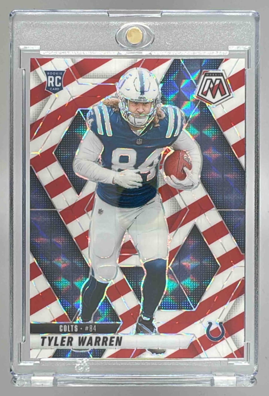 Card image for 2025 Panini Football Mosaic Tyler Warren Rookies #354 RC Indianapolis Colts